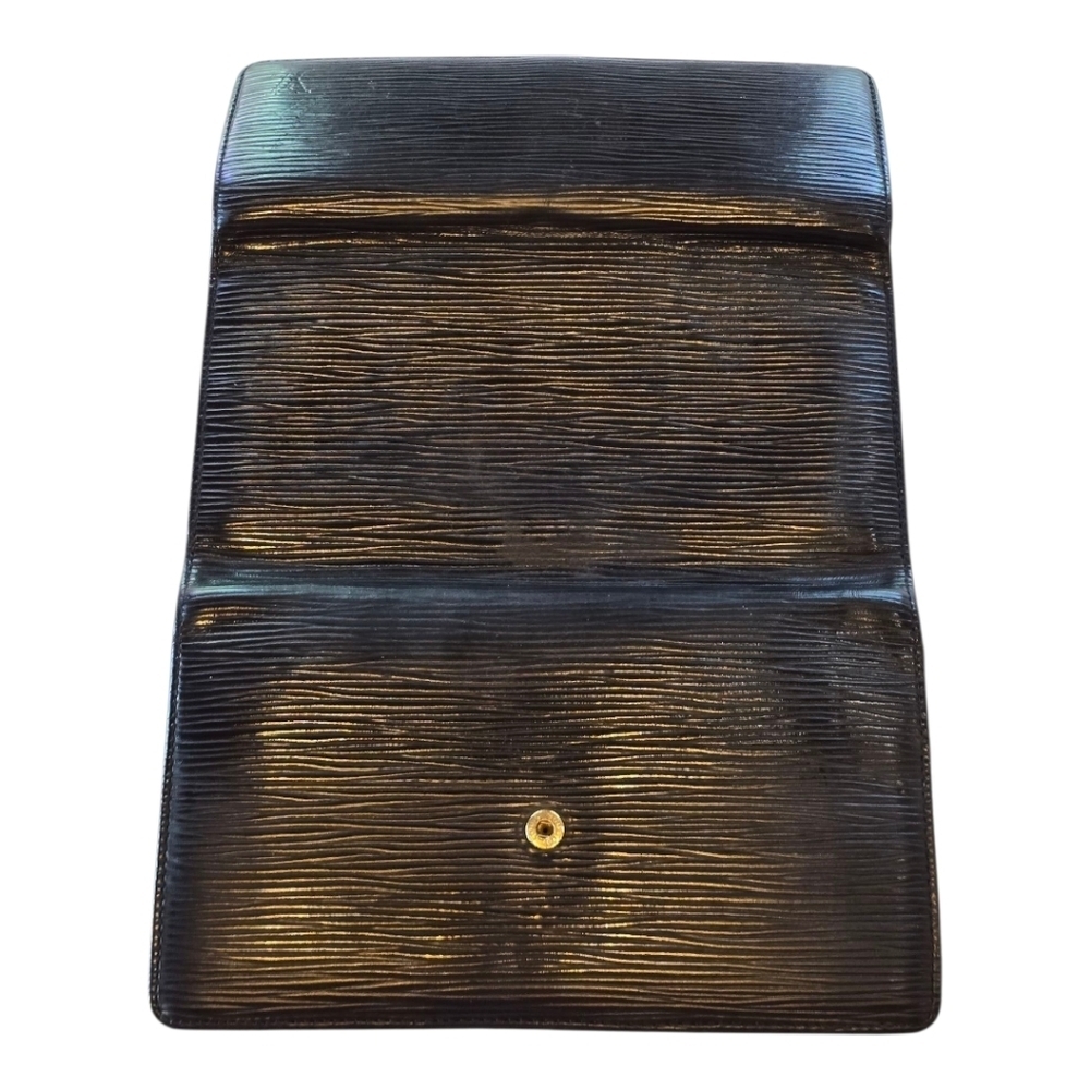 Louis Vuitton Black Epi Leather Porte-Tresor International Trifold Snap Wallet - Picture 6 of 16